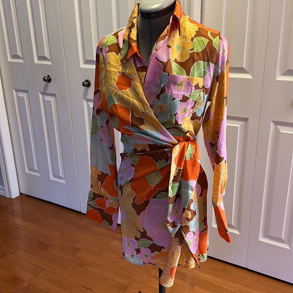 Forever 21 vintage inspired wrap dress